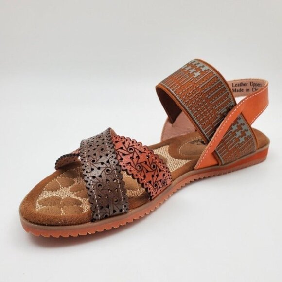 Corkys Elite Leather Flatform Strappy Sandals Women's Size 7 - Picture 7 of 10